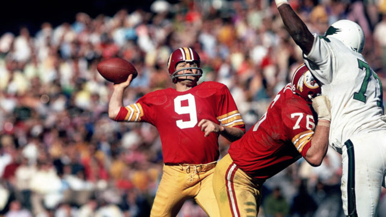 Sonny Jurgensen, quarterback of the Philadelphia Eagles is shown