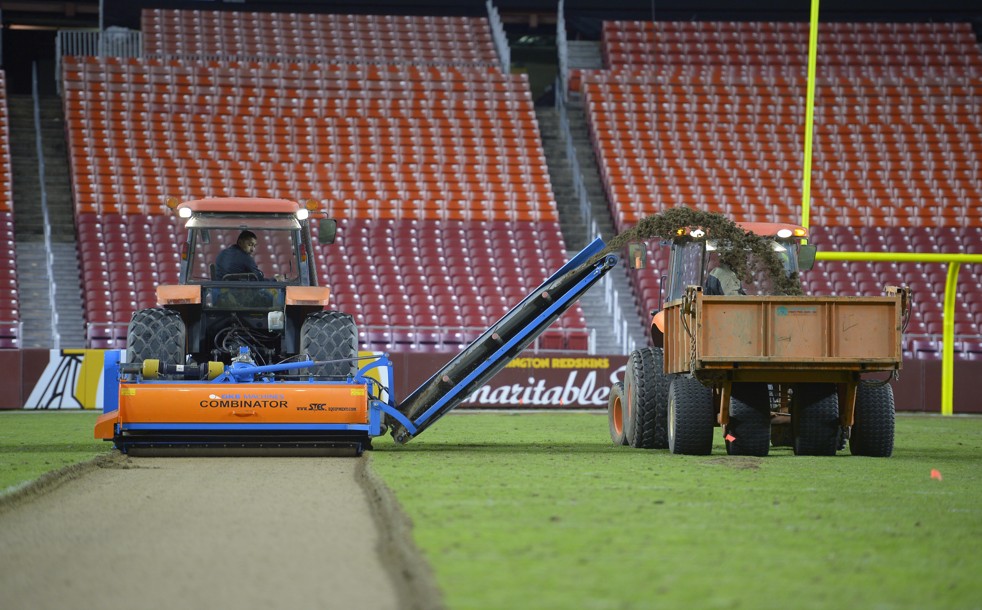 FedEx Field Playing Surface Being Re-Sodded During Away Games