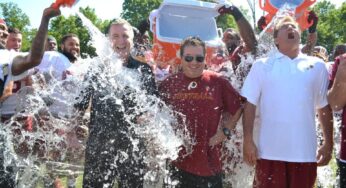 Redskins Players, Dan Snyder, Bruce Allen Participate in the ALS Ice Bucket Challenge