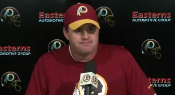 Redskins Press Conferences: Jay Gruden 9-10-2014 (VIDEO)