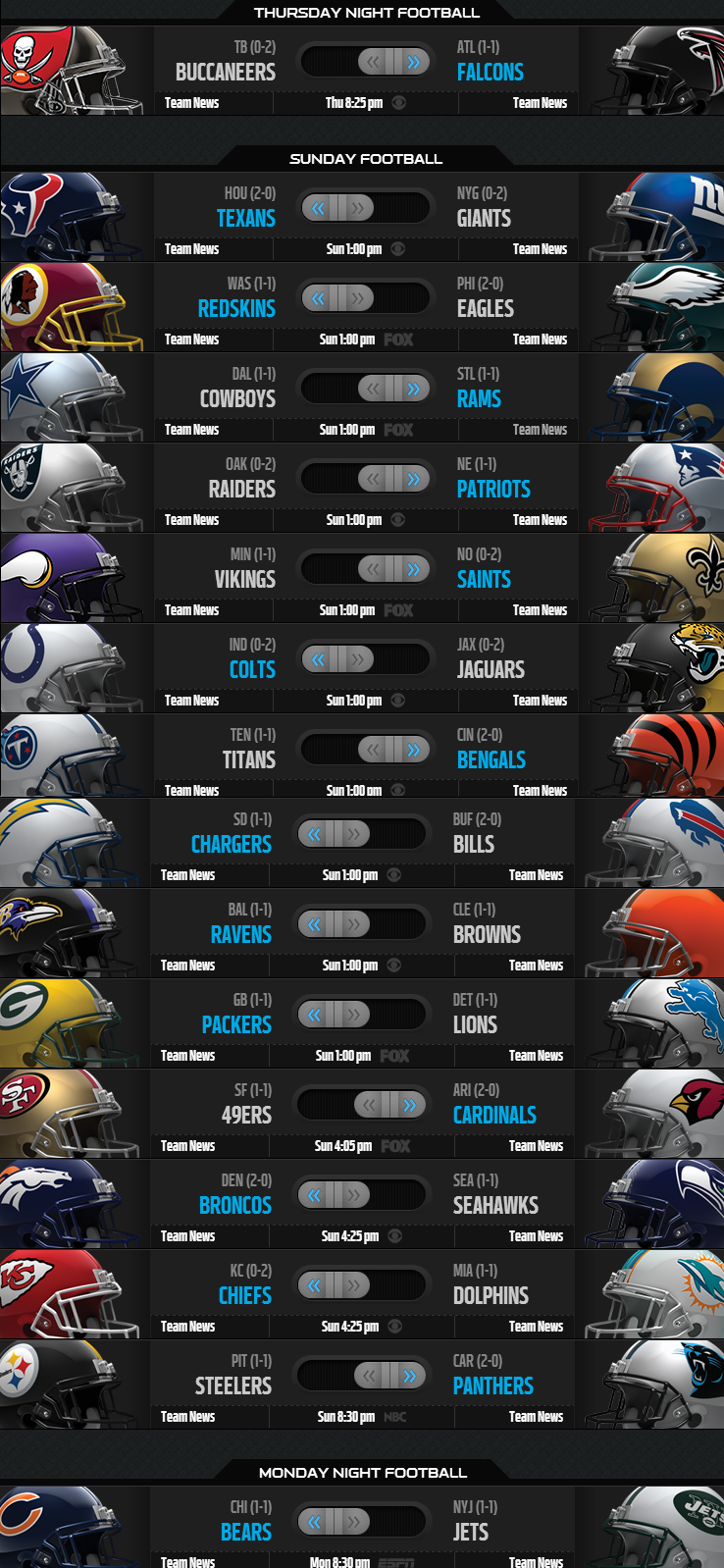 NFL Weekly Picks - Week 3