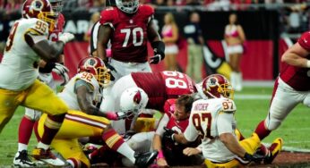 Chris Baker Fined $10,000 for Pulling off Carson Palmer’s Helmet by Facemask