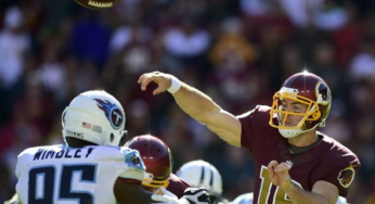 Colt McCoy Replaces Kirk Cousins, Sparks Redskins win Over Titans