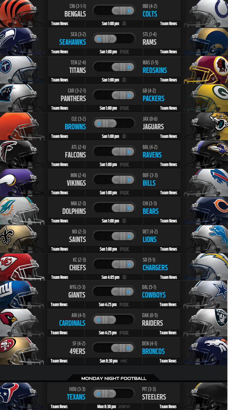 NFL Weekly Picks - Week 7