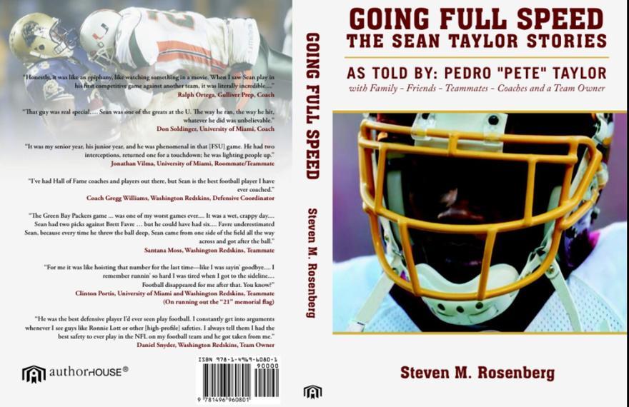 Sean Taylor Book "Going Full Speed the Sean Taylor Stories"