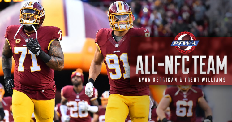 Ryan Kerrigan & Trent Williams Named To All-NFC Team By PFWA