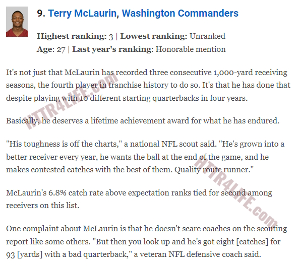 Terry McLaurin - Washington Commanders Wide Receiver - ESPN